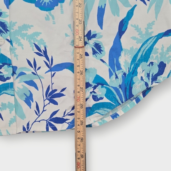 NWT Columbia Rapid Rivers Printed Short Sleeve Shirt Hawaiian Palm Blue Small - Picture 9 of 11